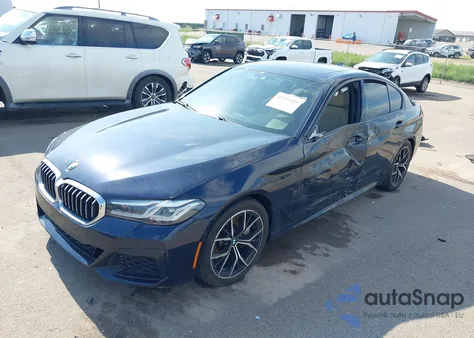 2021 BMW 530I xDrive из США, поврежденный, VIN WBA13BJ04MCG25558